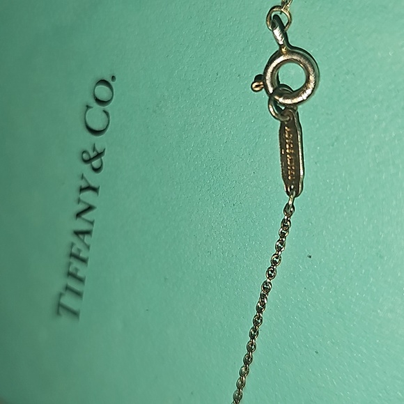 Tiffany & Co. Triple Key Motif Silver Gold Pendant Necklace Ag925 Au750 18in Lg - Picture 12 of 15